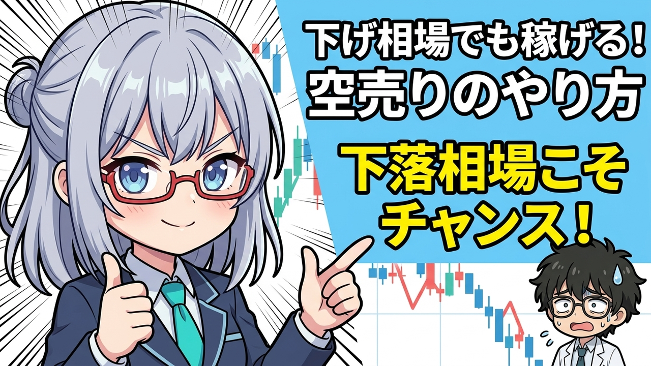 買う方法しか知らないのは片肺飛行？オニール流『空売りの極意』で下落相場をボーナスステージに変える