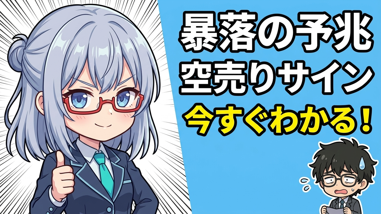 積立投資家も必見！Jさんが学んだ『暴落の予兆』を知らせる5つの不吉なチャートサイン