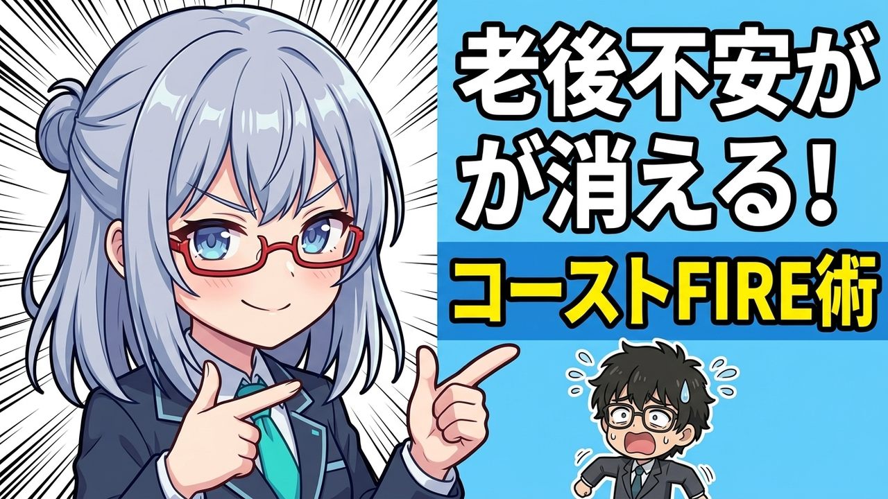 4000万円でFIREは不要。コムたろ流コーストFIREで老後不安だけを消す逆算投資術