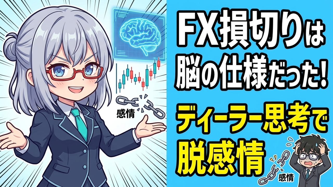 FXで損切りできないのは脳の仕様。プロスペクト理論をハックして感情から脱する方法