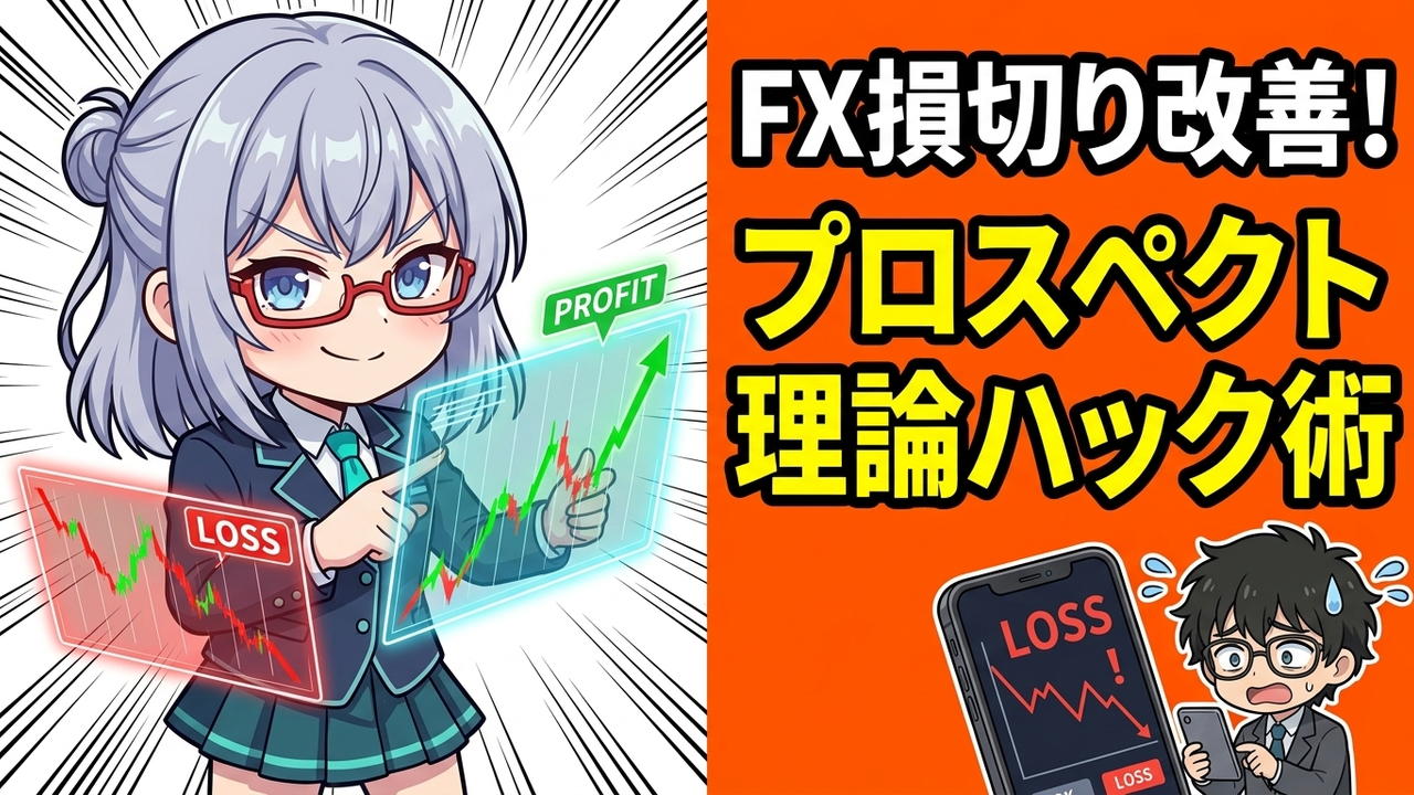【心理学】FXで損切りできないのは脳の仕様？プロスペクト理論をハックする3つの方法