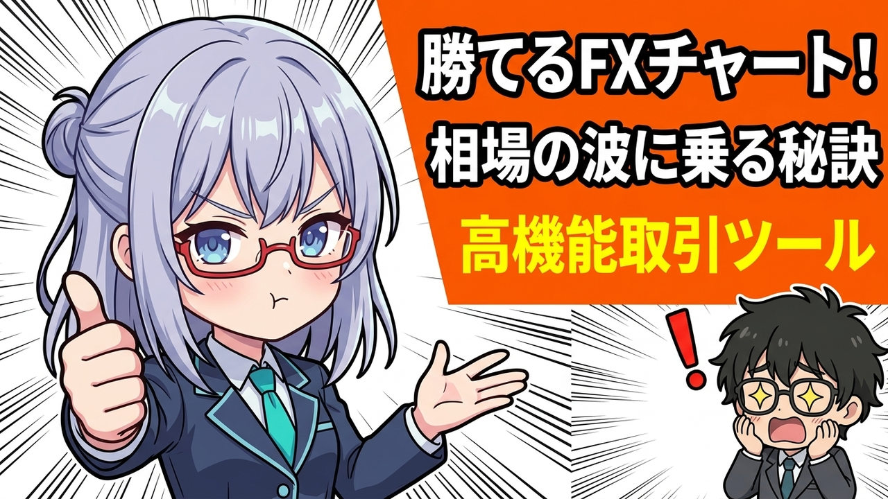 実装 - JさんがFXアプリやPC画面で市場の時間帯と通貨ペアの動きを確認している様子