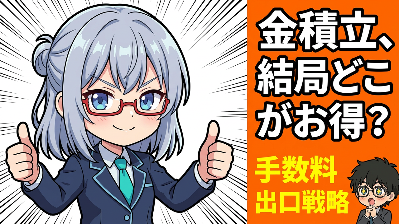 【比較】田中貴金属・SBI証券・楽天証券…金積立はどこが一番お得？47歳元SEが徹底比較