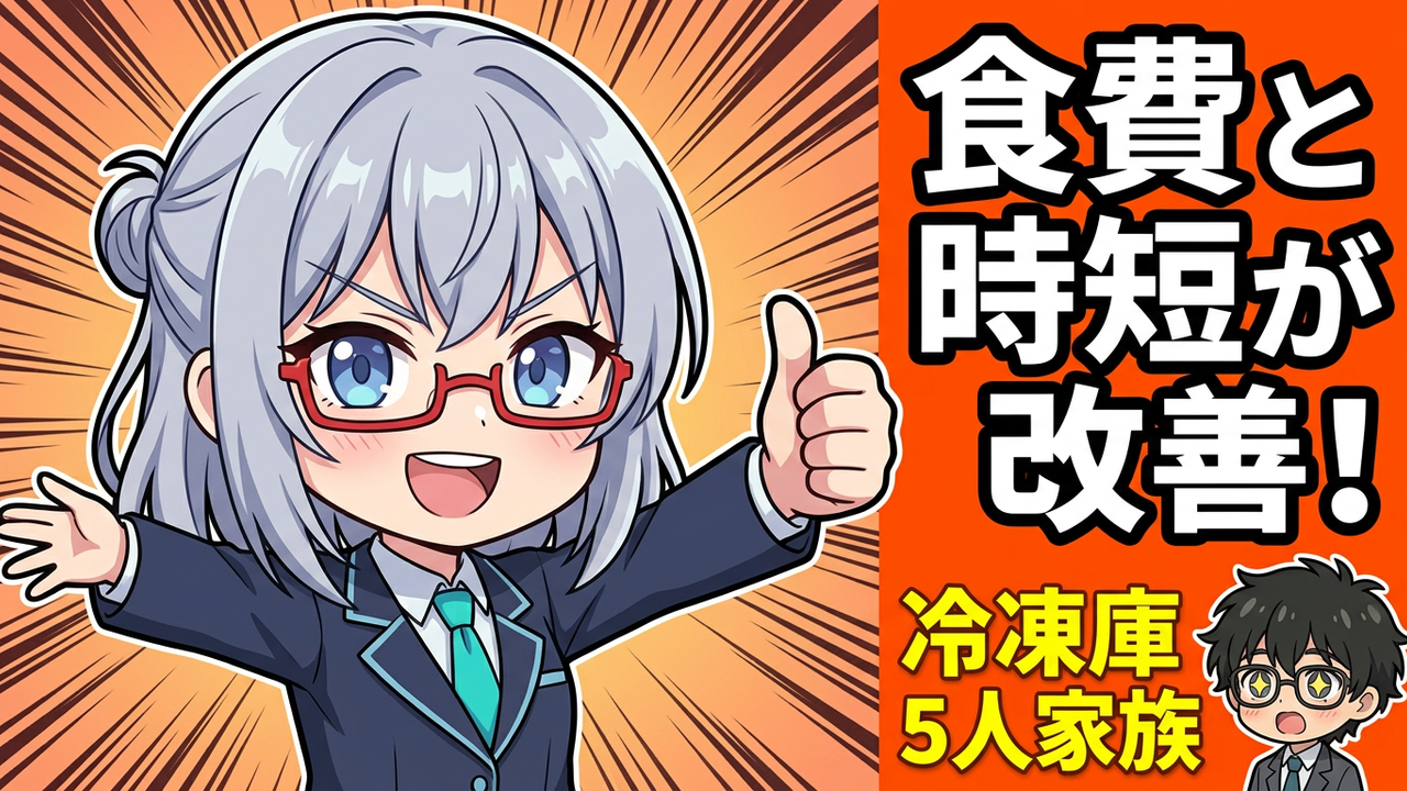 5人家族で冷凍庫を買い足したら食費と時短が同時に改善！三菱MF-U14K-Bを導入した正直レポート