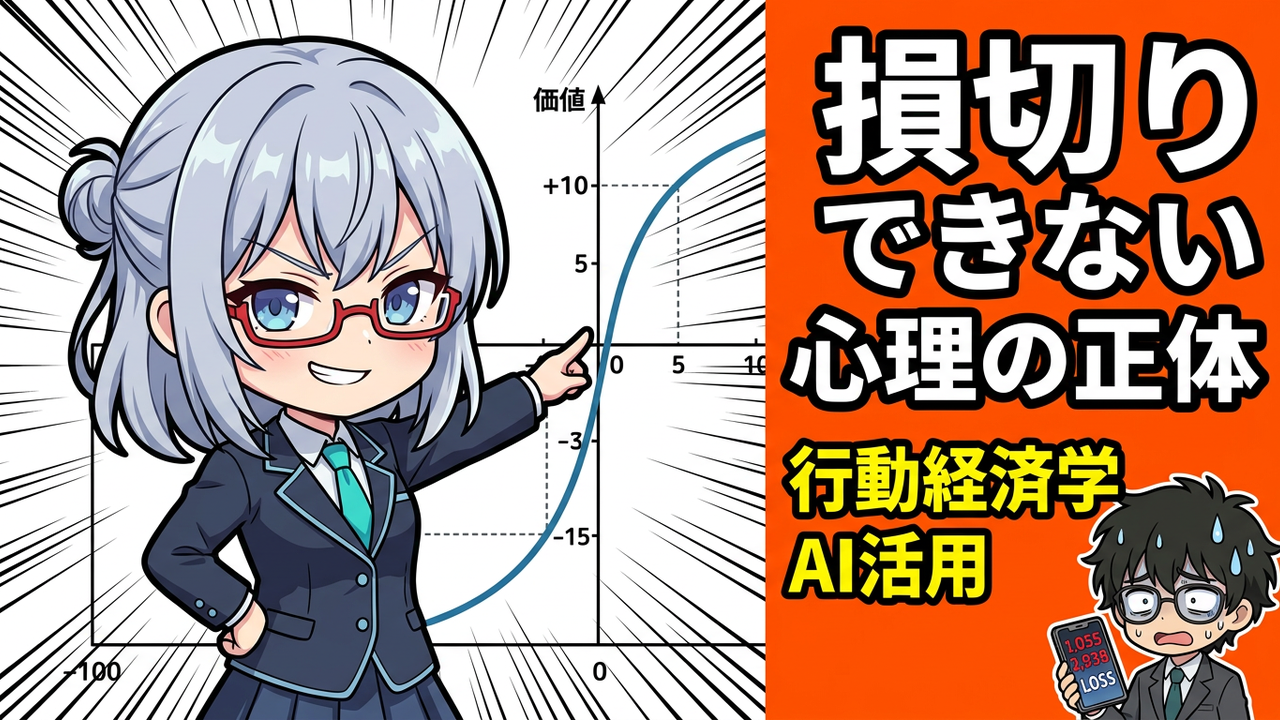損切りできない心理｜「含み損を見るのが怖い」47歳がAIと学んだ行動経済学の正体