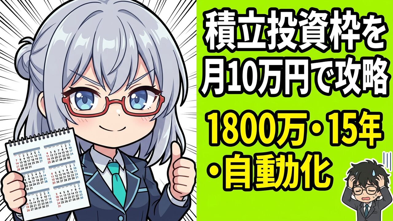 新NISA積立投資枠完全ガイド｜月10万円で1800万円を最速で埋める方法