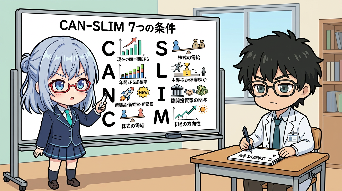 解説 - AIちゃんがホログラムでChatGPTの画面、Pythonのコード、TradingViewのチャートを指し示しながら、3つのステップを順に説明している